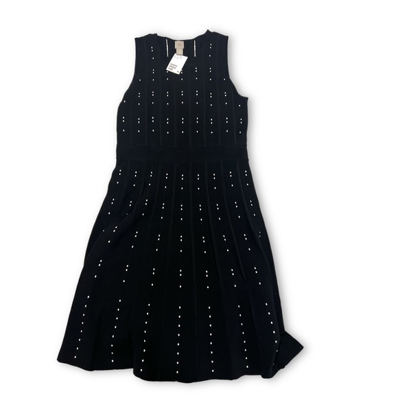 H&M Black A-Line Midi Dress - Picture 1 of 2